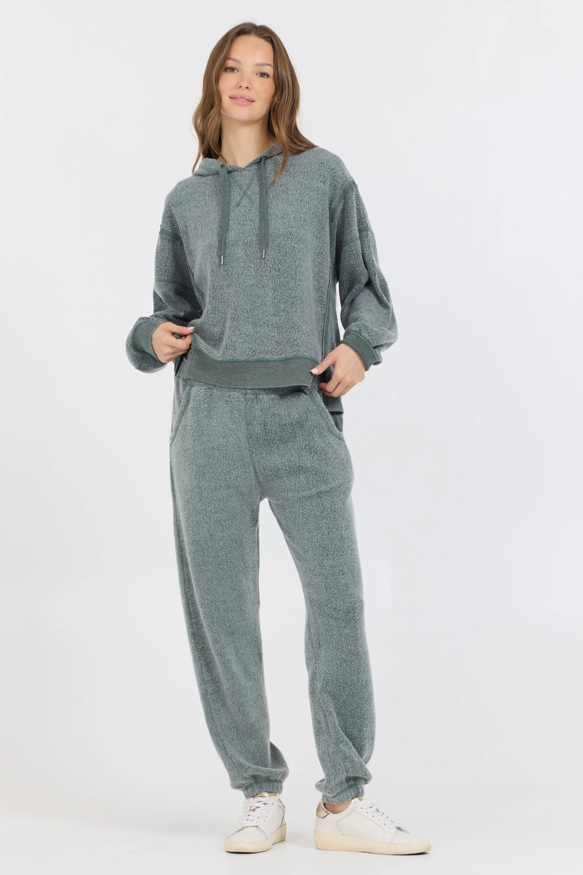Dark Forest Reverse Fleece Hoodie sold by Vintage Havana product image thumbnail 3