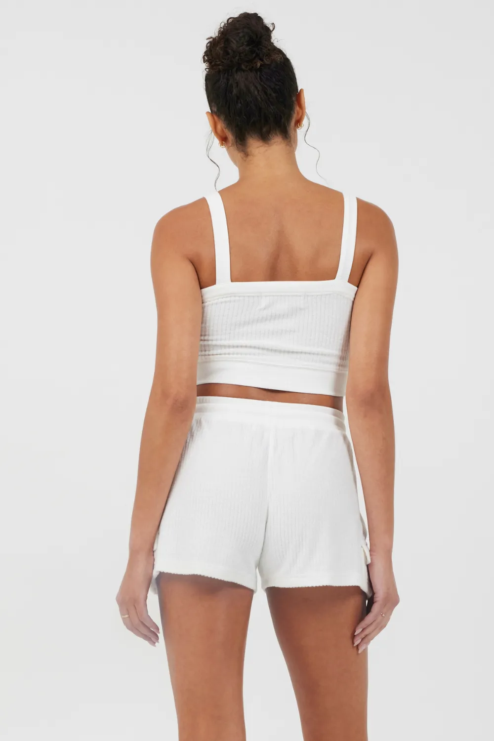 White Cord Terry Tank sold by Vintage Havana product image thumbnail 4