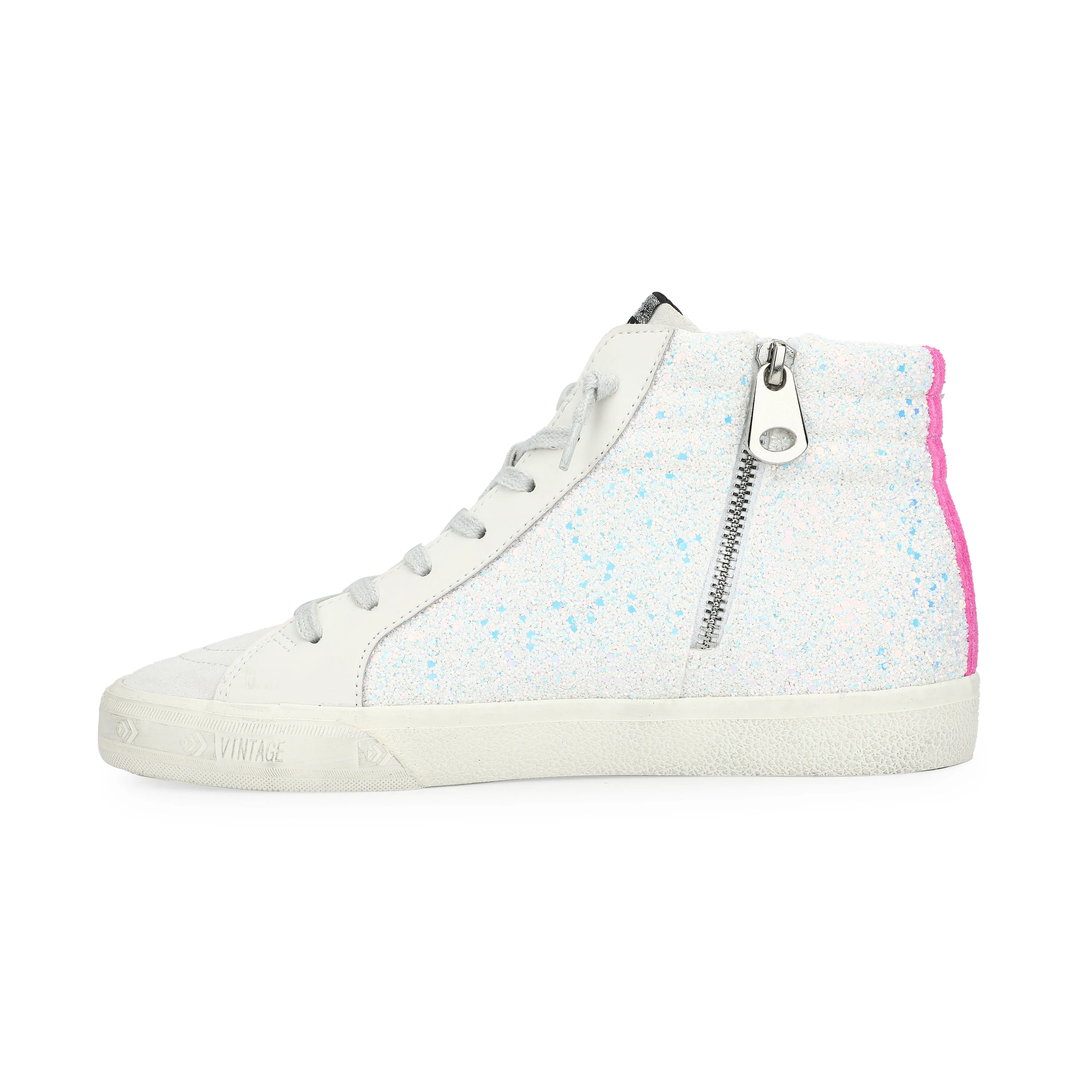 GADOL HIGH 18 - WHITE/GLITTER/NEON PINK POP sold by Vintage Havana product image thumbnail 4