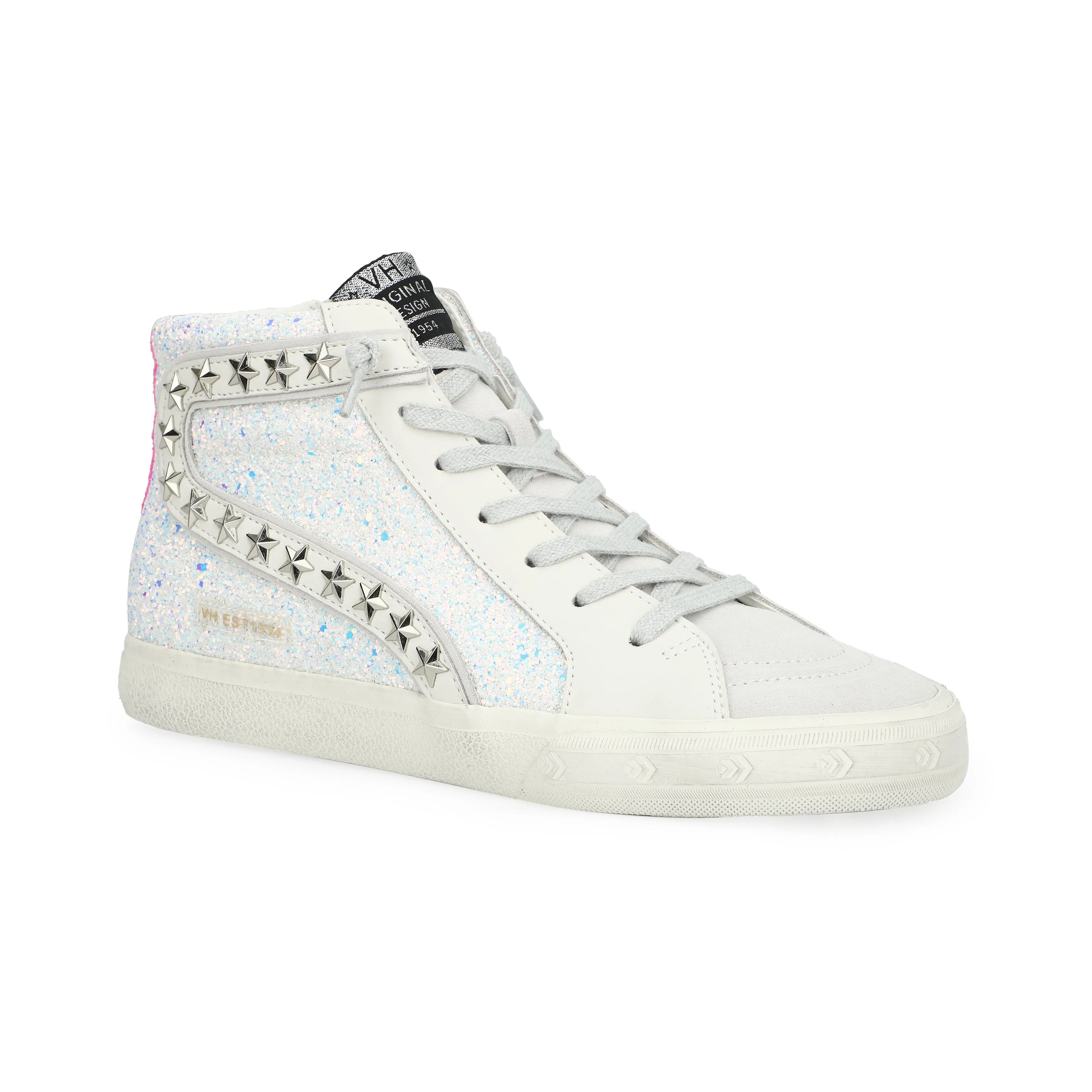 GADOL HIGH 18 - WHITE/GLITTER/NEON PINK POP sold by Vintage Havana