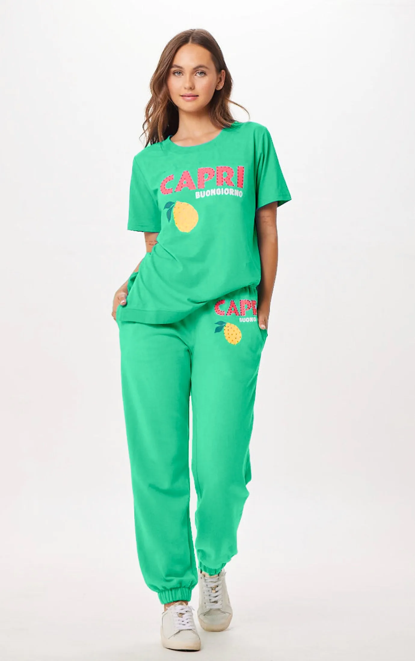 Surf Green Capri Jet Setter Surf Wash Jogger sold by Vintage Havana product image thumbnail 3