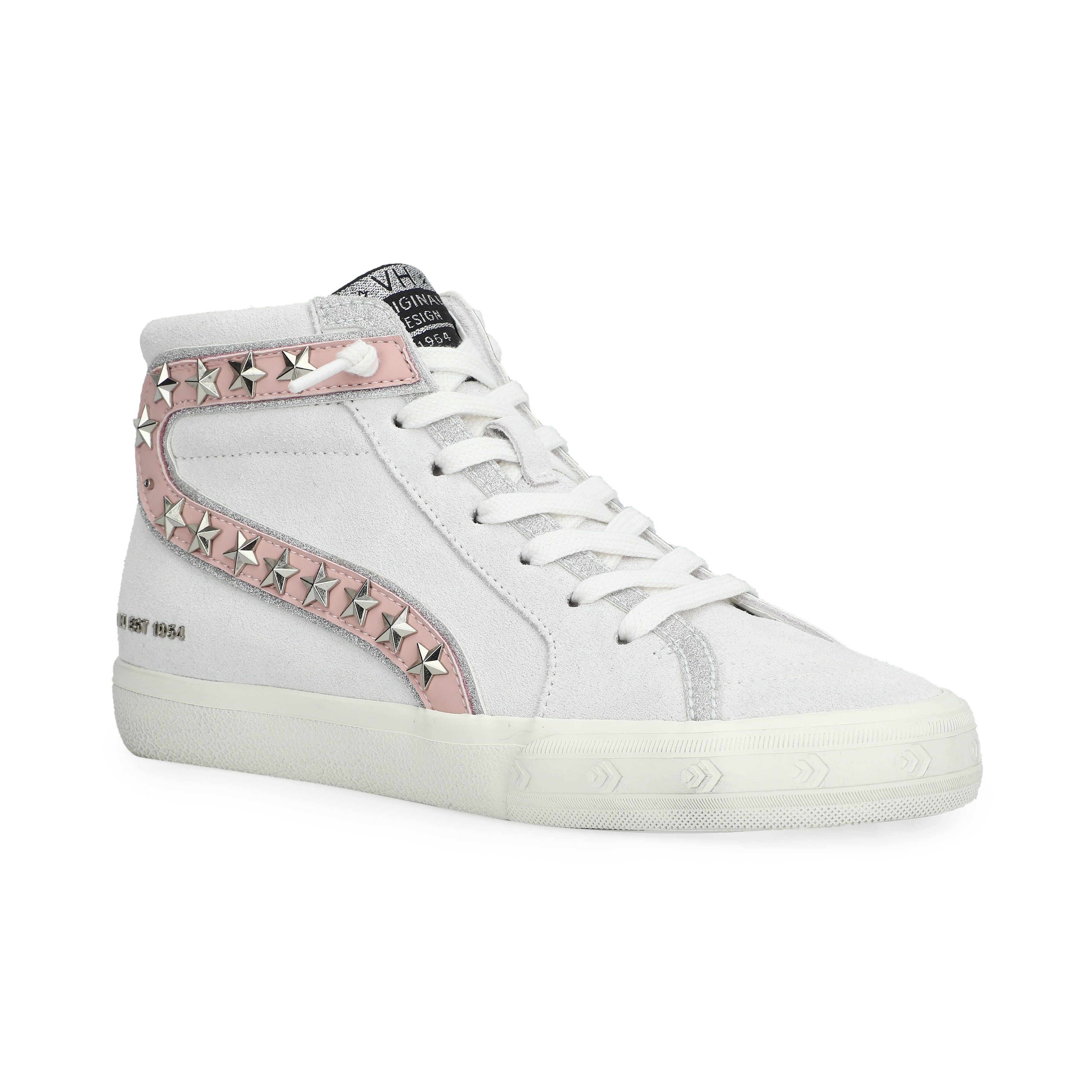 GADOL HIGH 16 - GREY SUEDE/BABY PINK POP sold by Vintage Havana