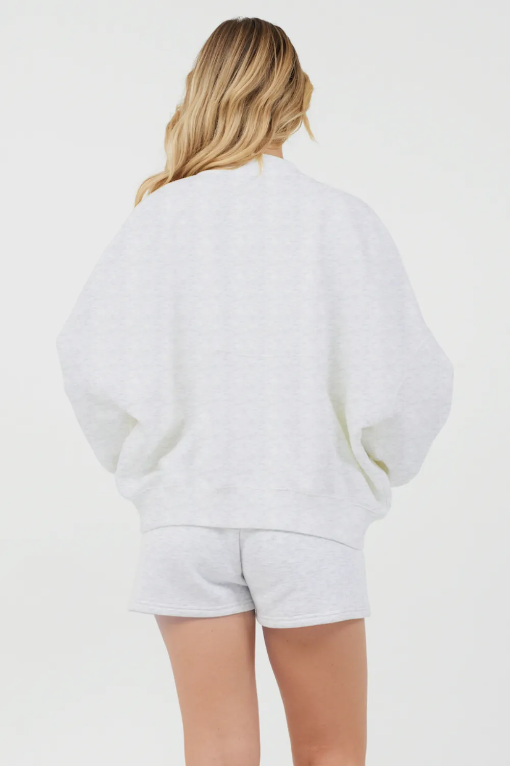 Grey Icicle Essential Fleece Zip Up Bomber sold by Vintage Havana product image thumbnail 2