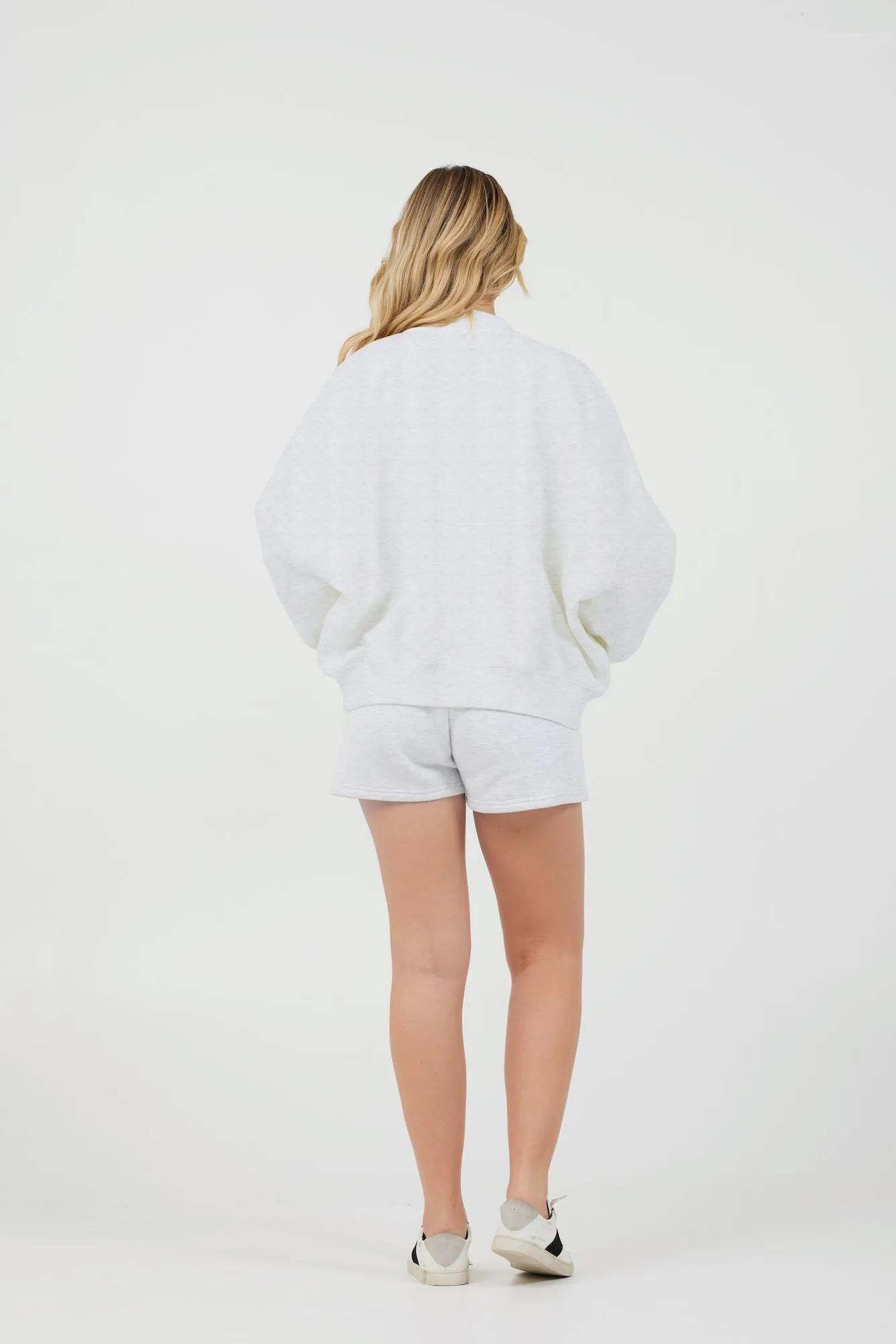 Grey Icicle Essential Fleece Zip Up Bomber sold by Vintage Havana product image thumbnail 4