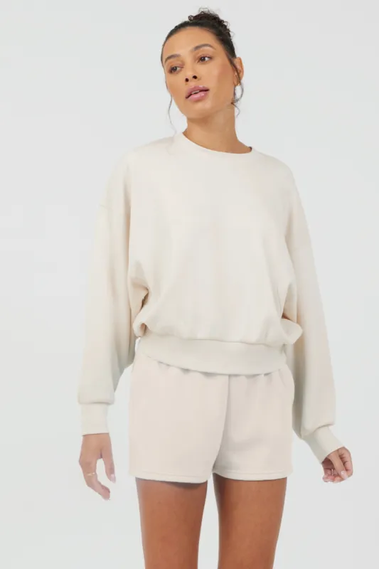 South Beach Sand Cloud Fleece Crewneck sold by Vintage Havana
