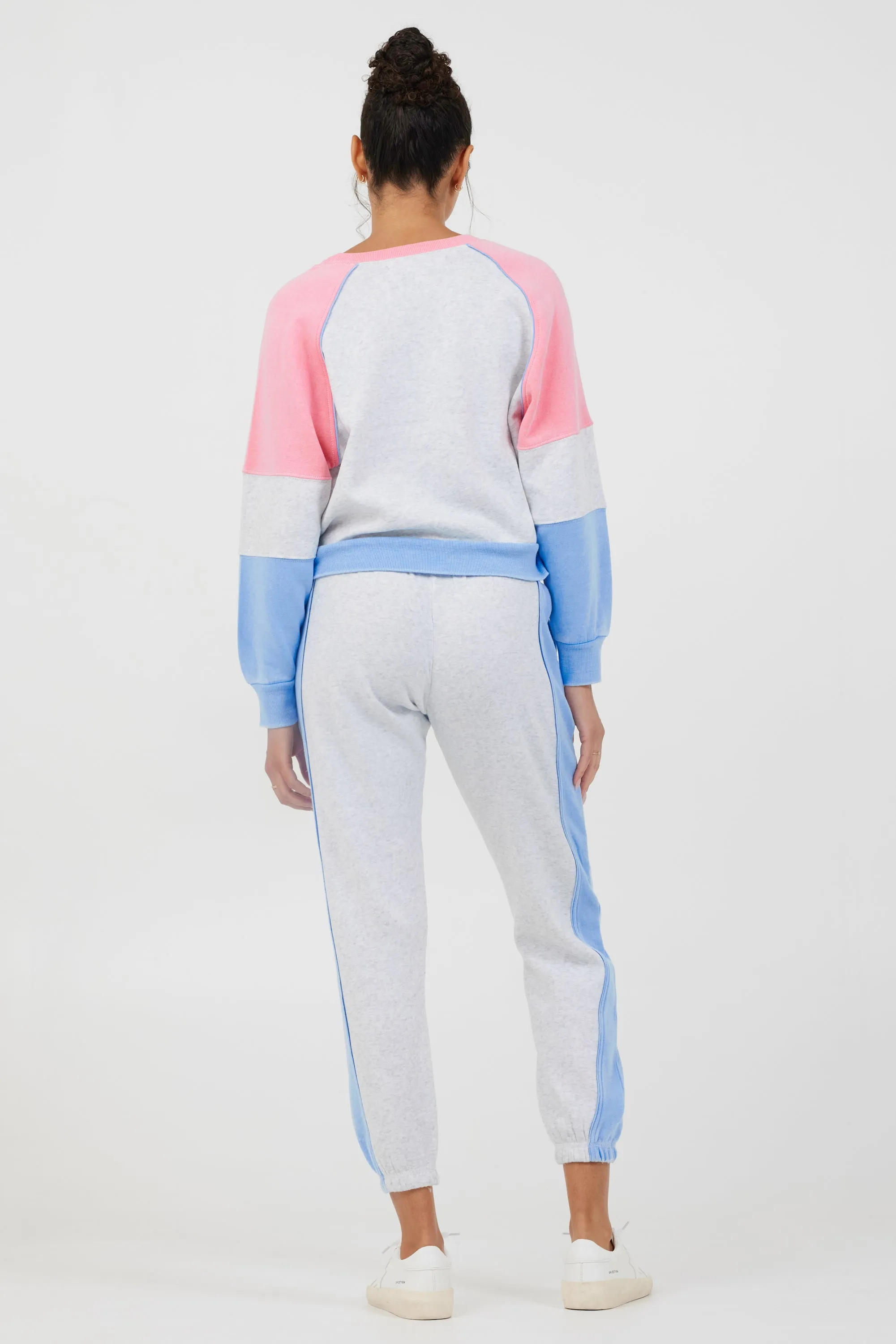 Ash Grey Colorblock Fleece Joggers sold by Vintage Havana product image thumbnail 3