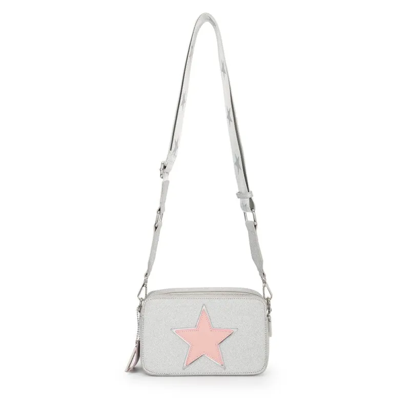 LINDA BAG- SILVER/PINK sold by Vintage Havana