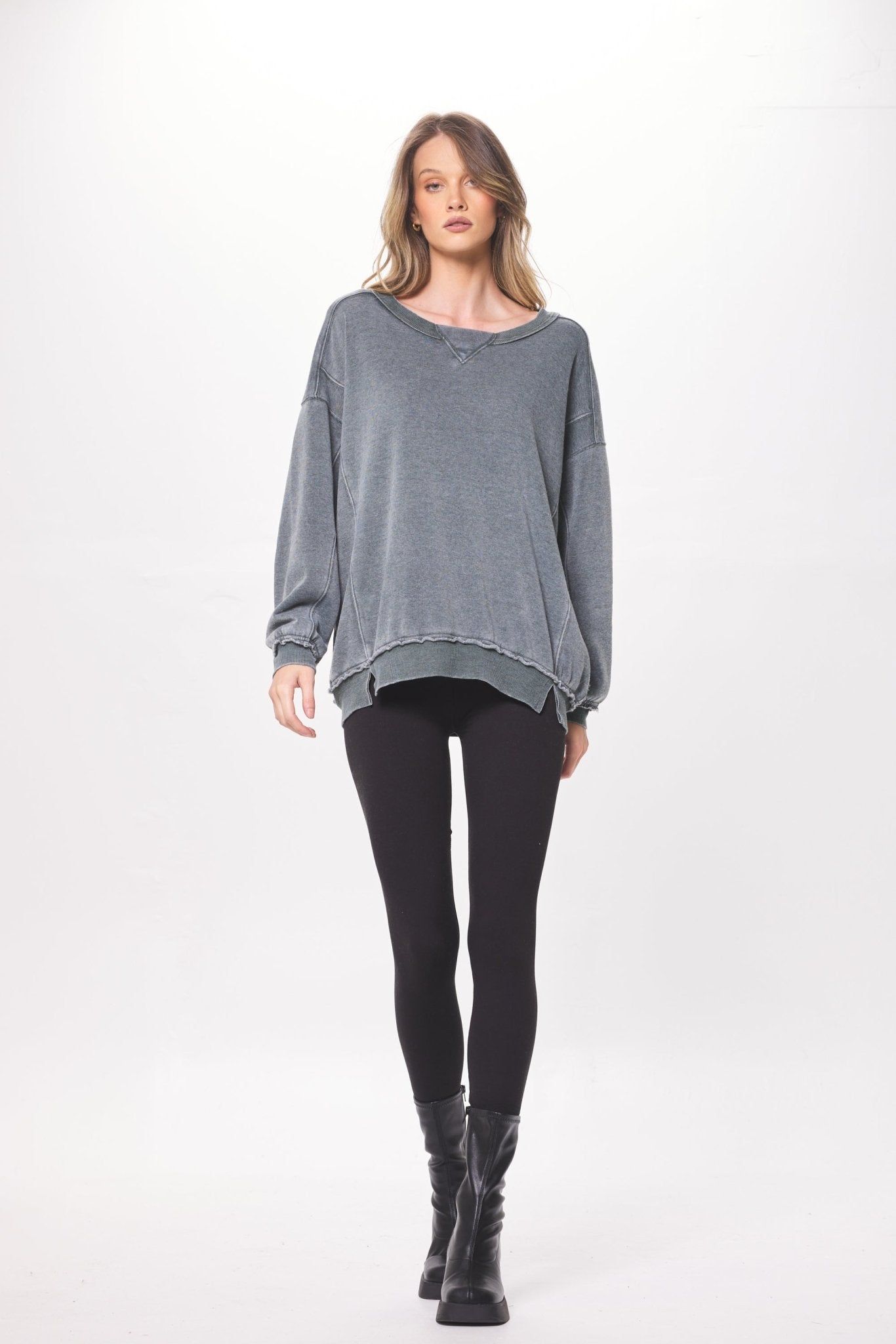 Hunter Green Oversized Crewneck sold by Vintage Havana product image thumbnail 3