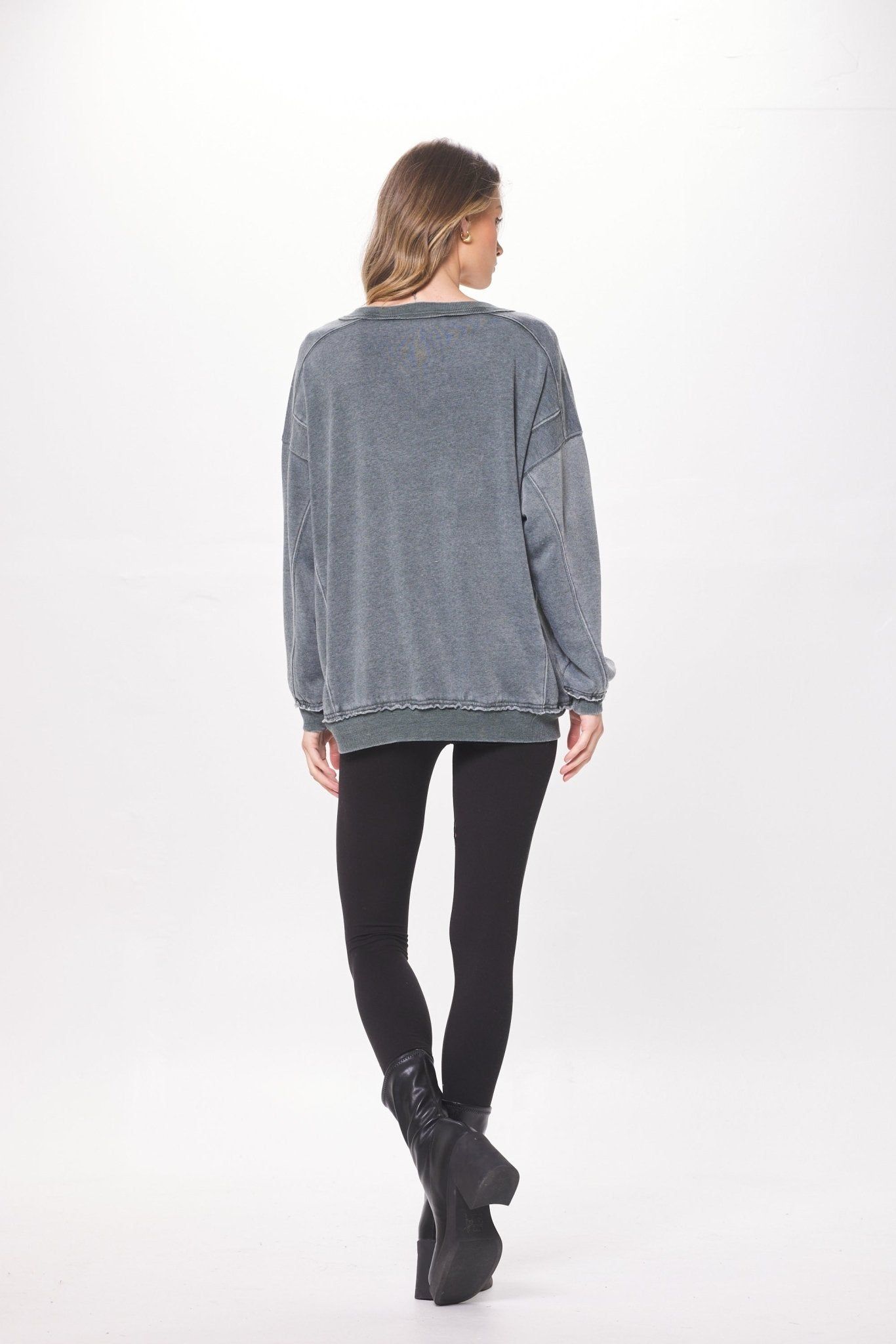 Hunter Green Oversized Crewneck sold by Vintage Havana product image thumbnail 4