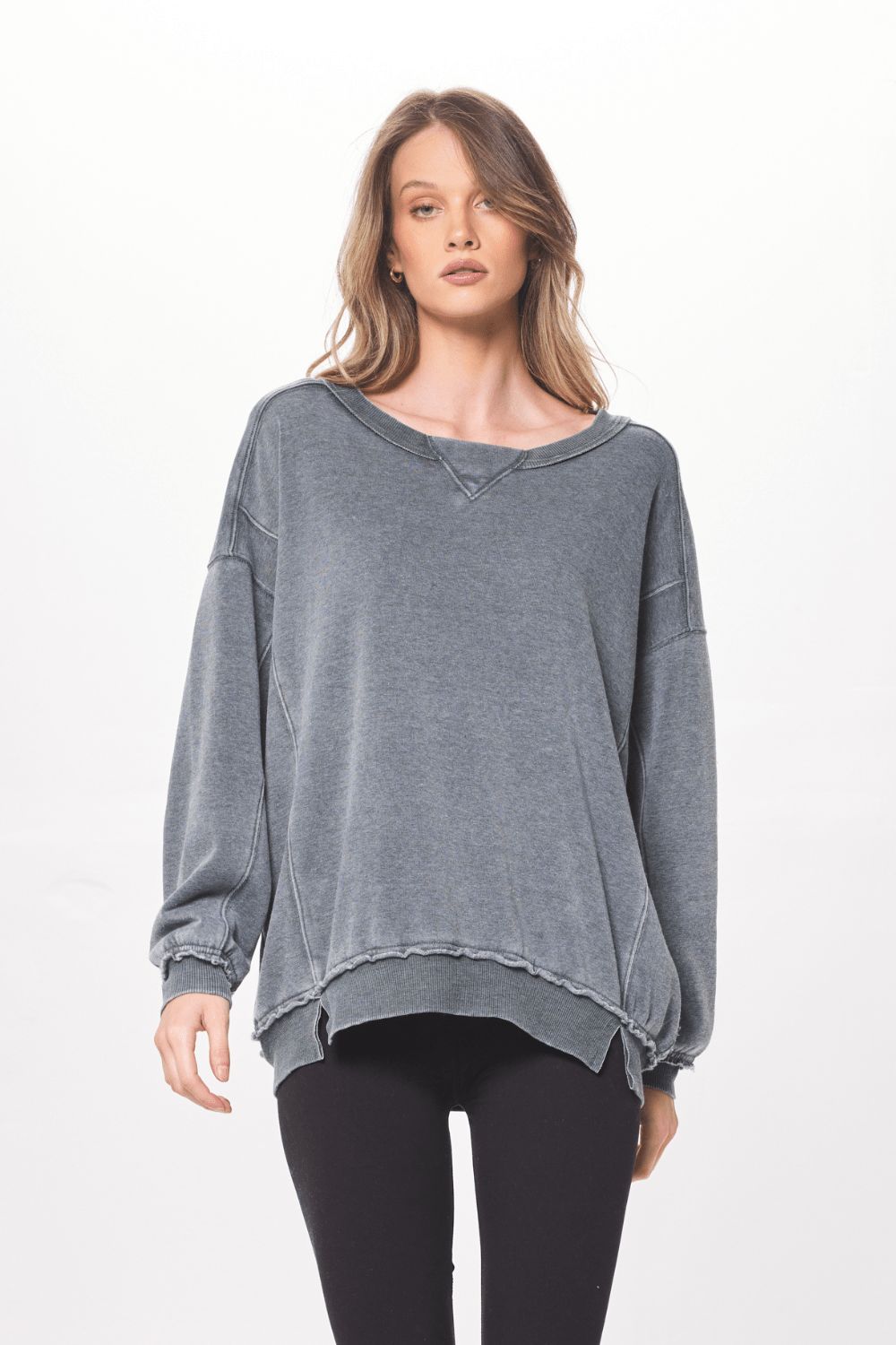 Hunter Green Oversized Crewneck sold by Vintage Havana