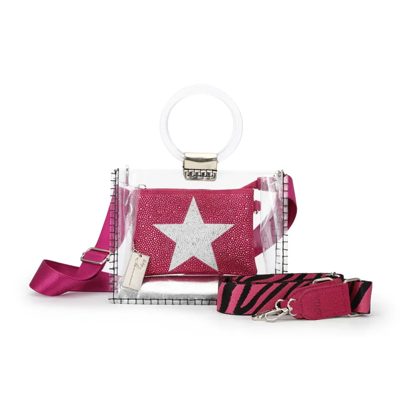 MINI MOLLY - FUCHSIA RHINESTONE MULTI sold by Vintage Havana