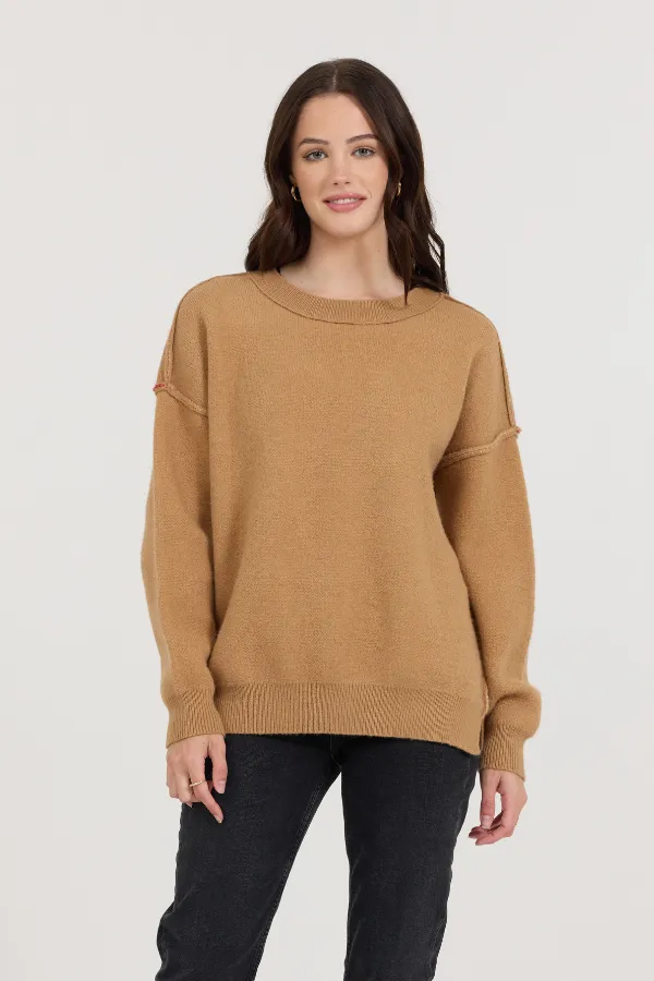 Camel/Red/Ivory Love Sweater sold by Vintage Havana
