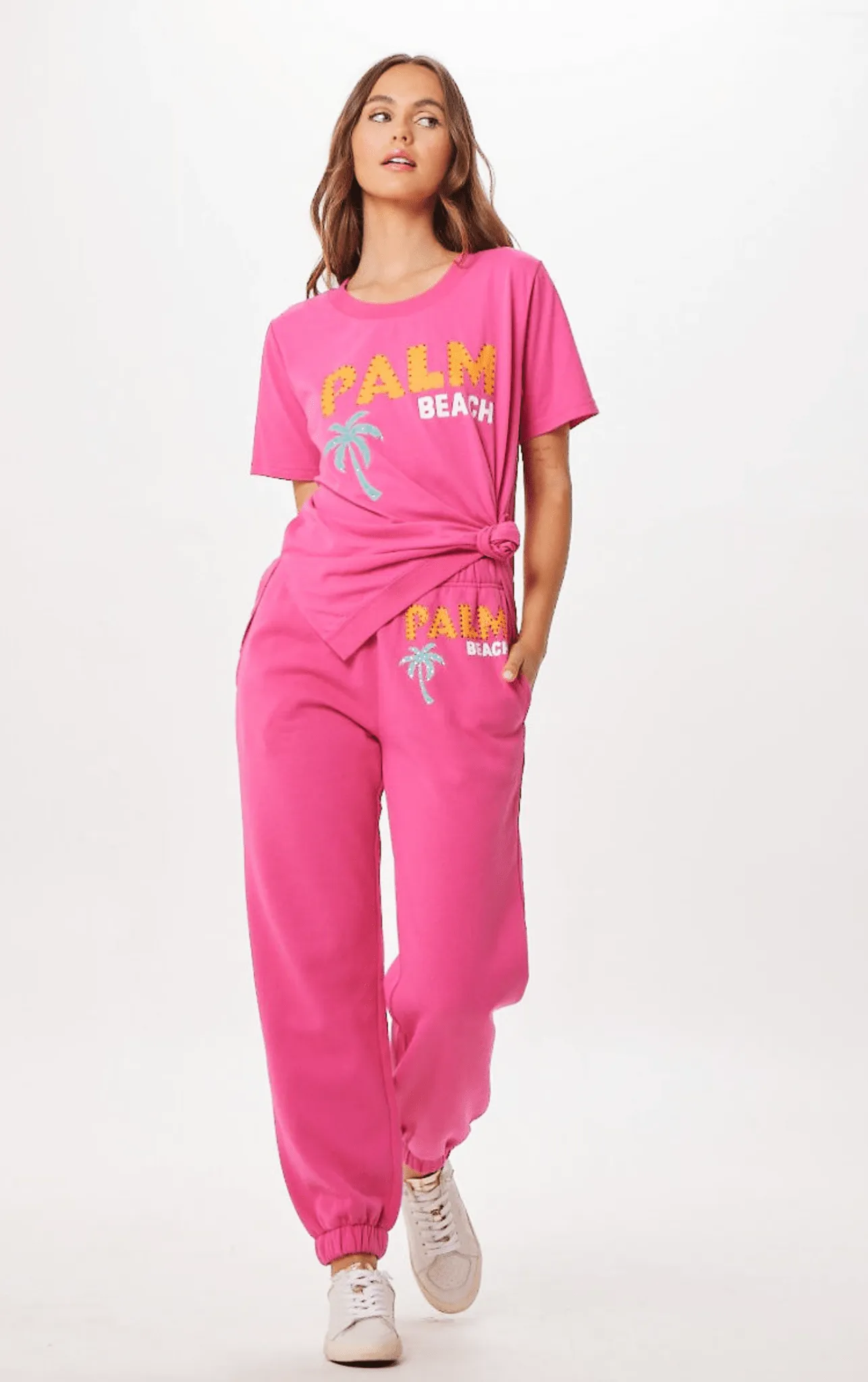 Hot Pink Palm Beach Jet Setter Surf Wash Jogger sold by Vintage Havana product image thumbnail 3