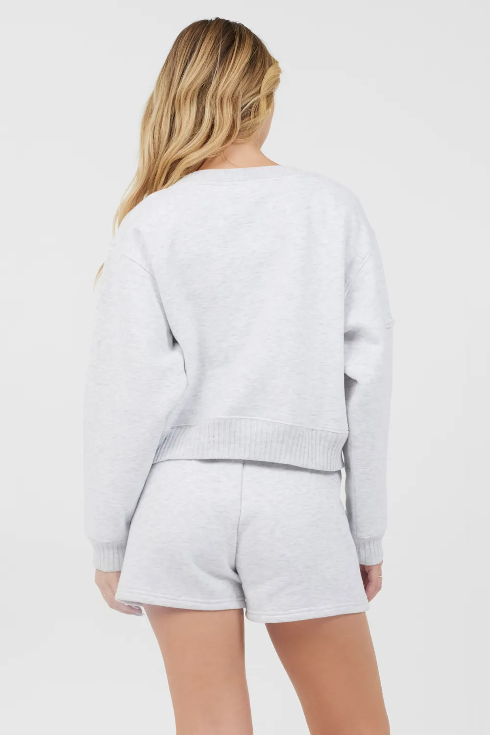 Grey Icicle Essential Fleece Crewneck sold by Vintage Havana product image thumbnail 3