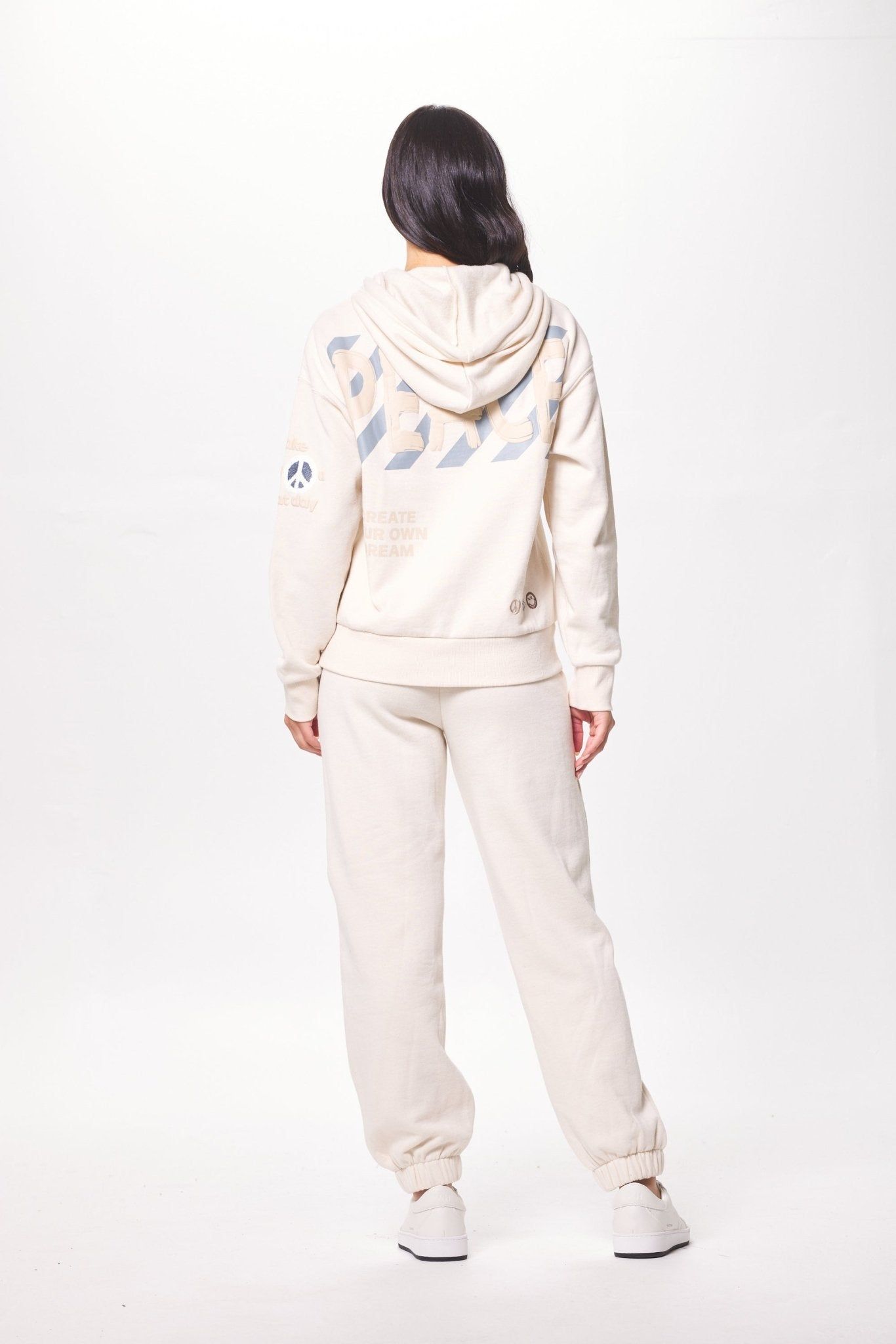 Coconut White & Multicolor Surfwash Hoodie w/ Graffiti sold by Vintage Havana product image thumbnail 4