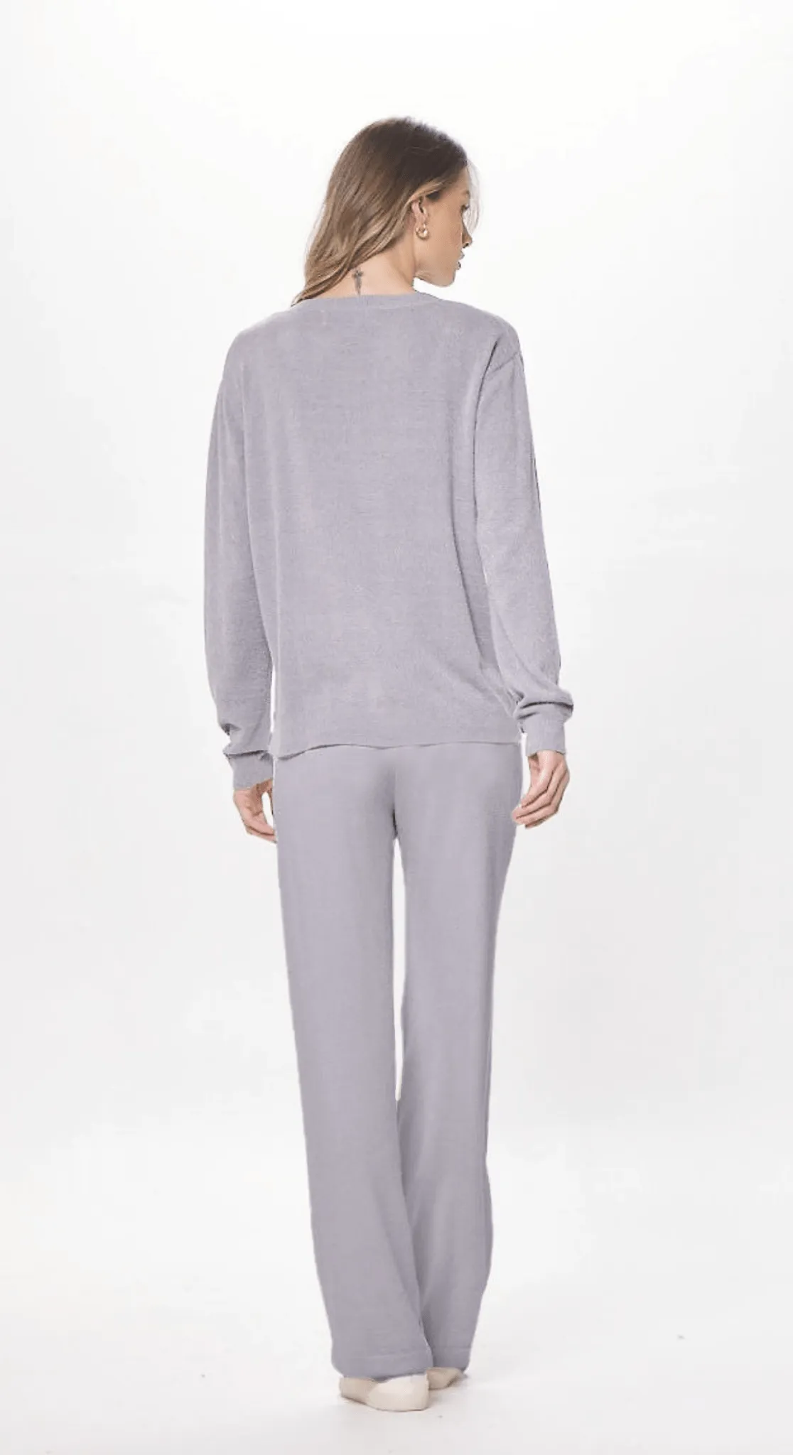 Cool Grey Plush Knit Crewneck sold by Vintage Havana product image thumbnail 4