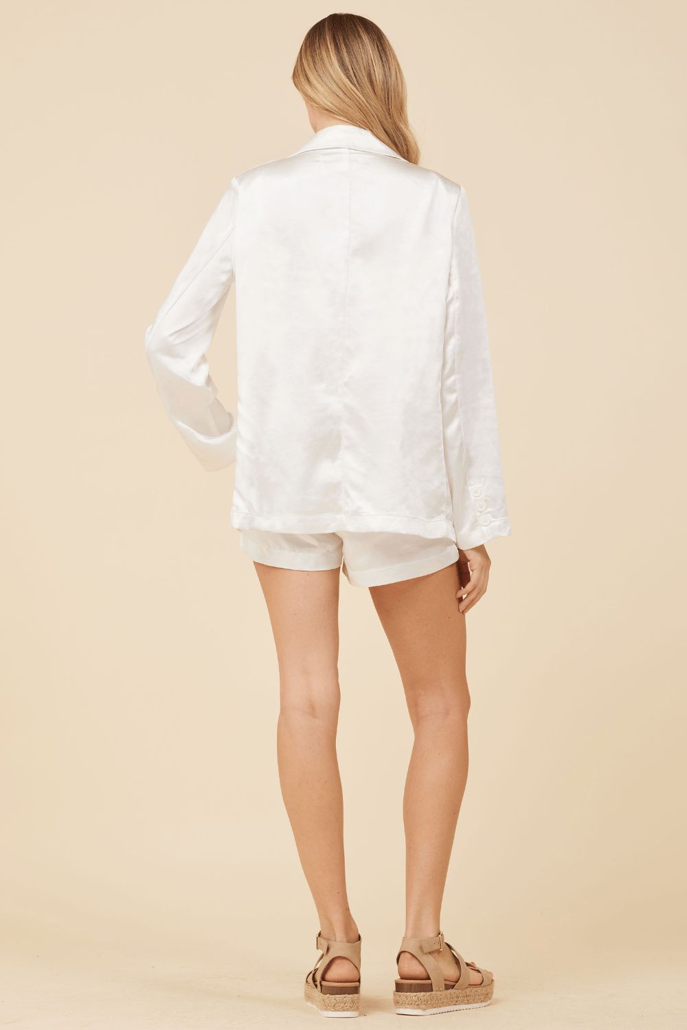 Ivory Heavy Satin Blazer sold by Vintage Havana product image thumbnail 4