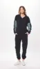 Black & Hunter Green Polar Fleece Jogger sold by Vintage Havana