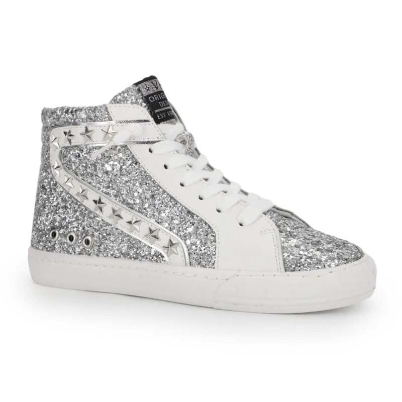 BETSEY HIGH - SILVER GLITTER sold by Vintage Havana