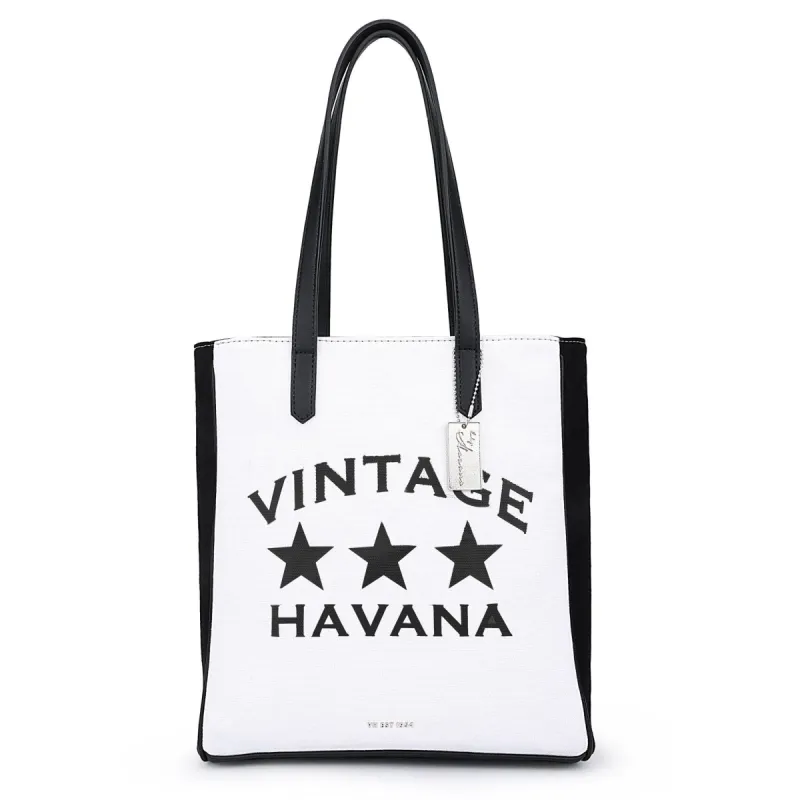 ANGELICA BAG - WHITE BLACK sold by Vintage Havana