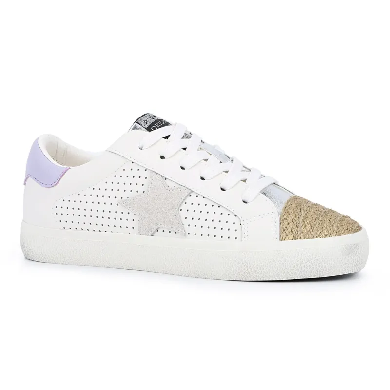 Eva - White Silver Glitter sold by Vintage Havana