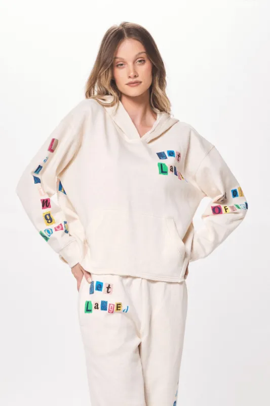 Heather Oatmeal w/ Multi Jet Lag Fleece Hoodie sold by Vintage Havana