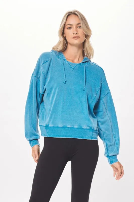 Anchor Blue Cashmere Fleece Hoodie sold by Vintage Havana