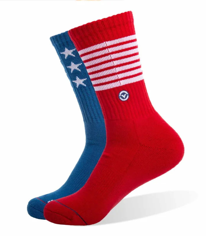 Stars & Stripes Crew Socks sold by Virgins Saints & Angels
