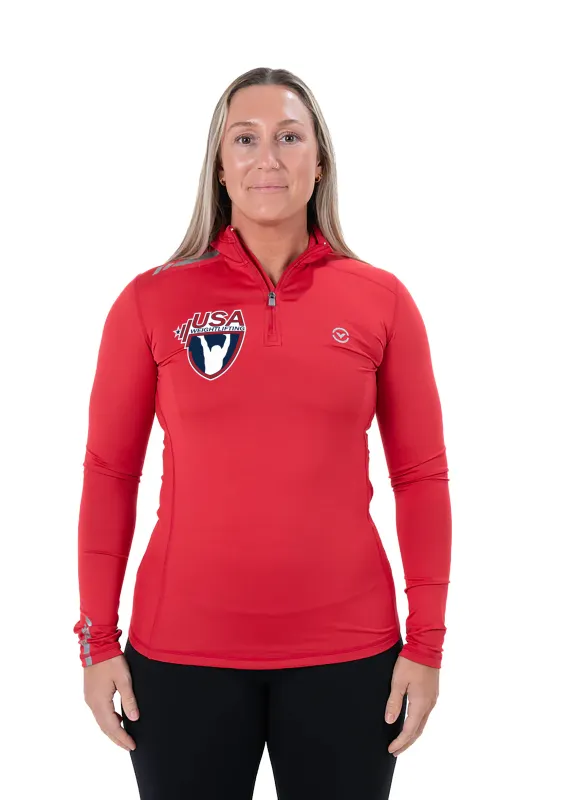 USAW Long Sleeve Half Zip - Medical sold by Virgins Saints & Angels