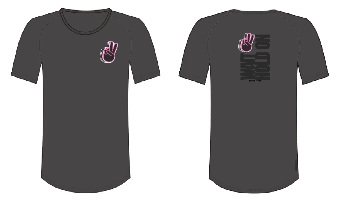 Wait Hold On x Virus Staple Short Sleeve Tee sold by Virgins Saints & Angels