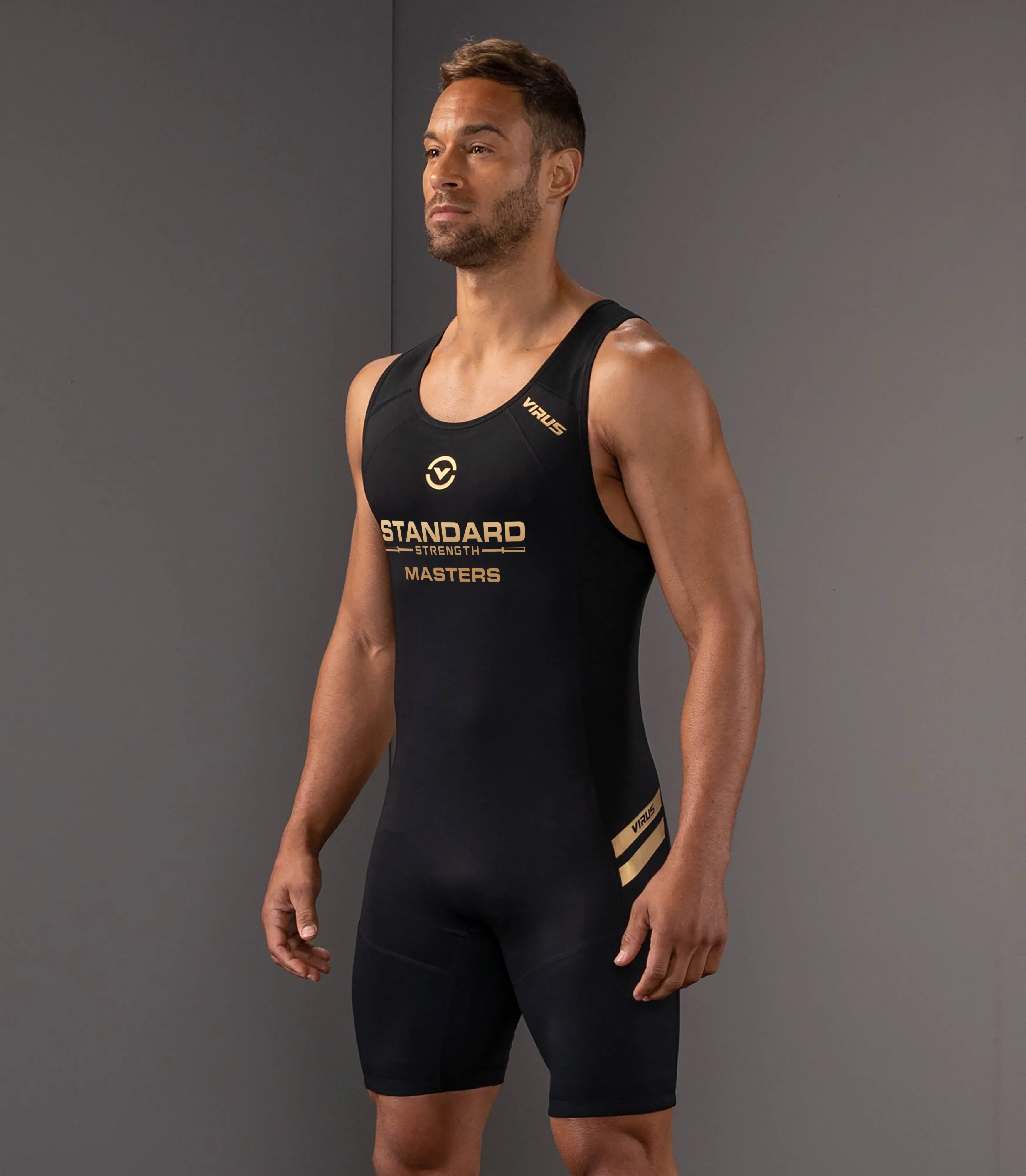 Masters Standard Strength x Virus Mens Elevate V2 Singlet - BKGD sold by Virgins Saints & Angels product image thumbnail 2
