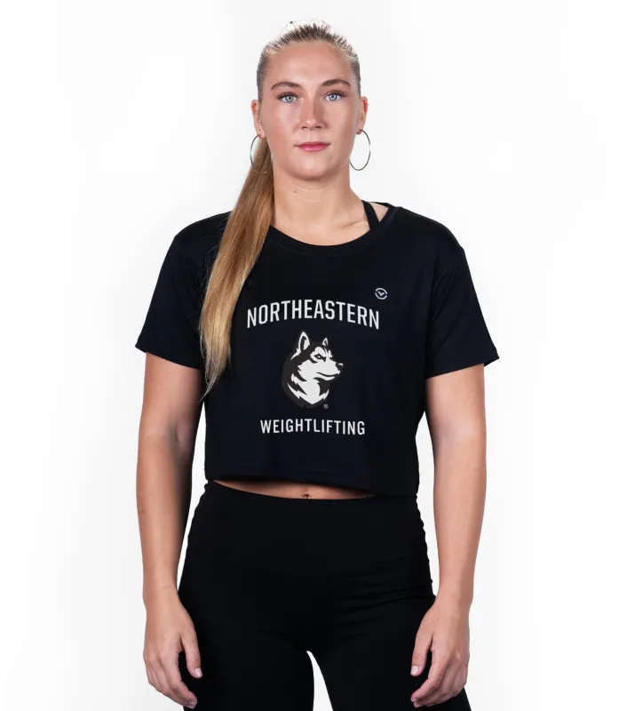 Northeastern University Mount Crop Tee sold by Virgins Saints & Angels
