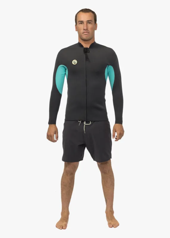 Solid Sets 2MM Front Zip Wetsuit Jacket sold by VISSLA