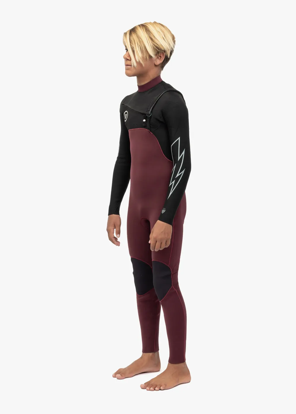 7 Seas Boys 3-2 Bolt Full Chest Zip Wetsuit sold by VISSLA product image thumbnail 3