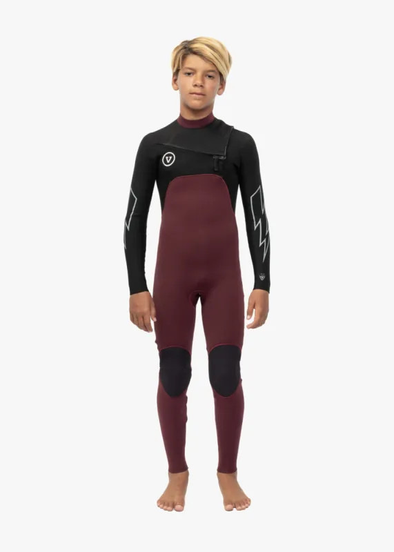 7 Seas Boys 3-2 Bolt Full Chest Zip Wetsuit sold by VISSLA