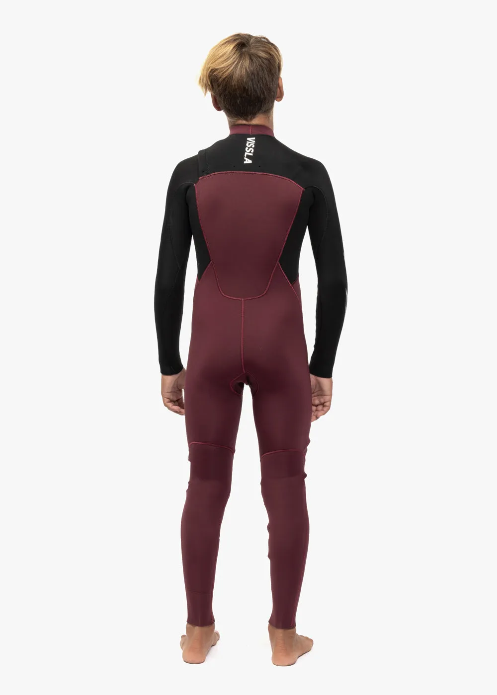 7 Seas Boys 3-2 Bolt Full Chest Zip Wetsuit sold by VISSLA product image thumbnail 2