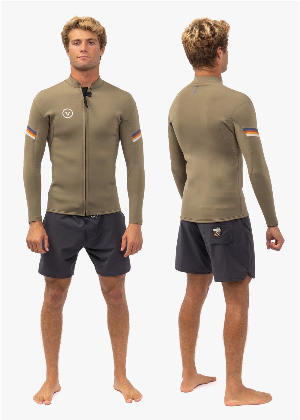 Raditude 2mm Front Zip Wetsuit Jacket sold by VISSLA product image thumbnail 4