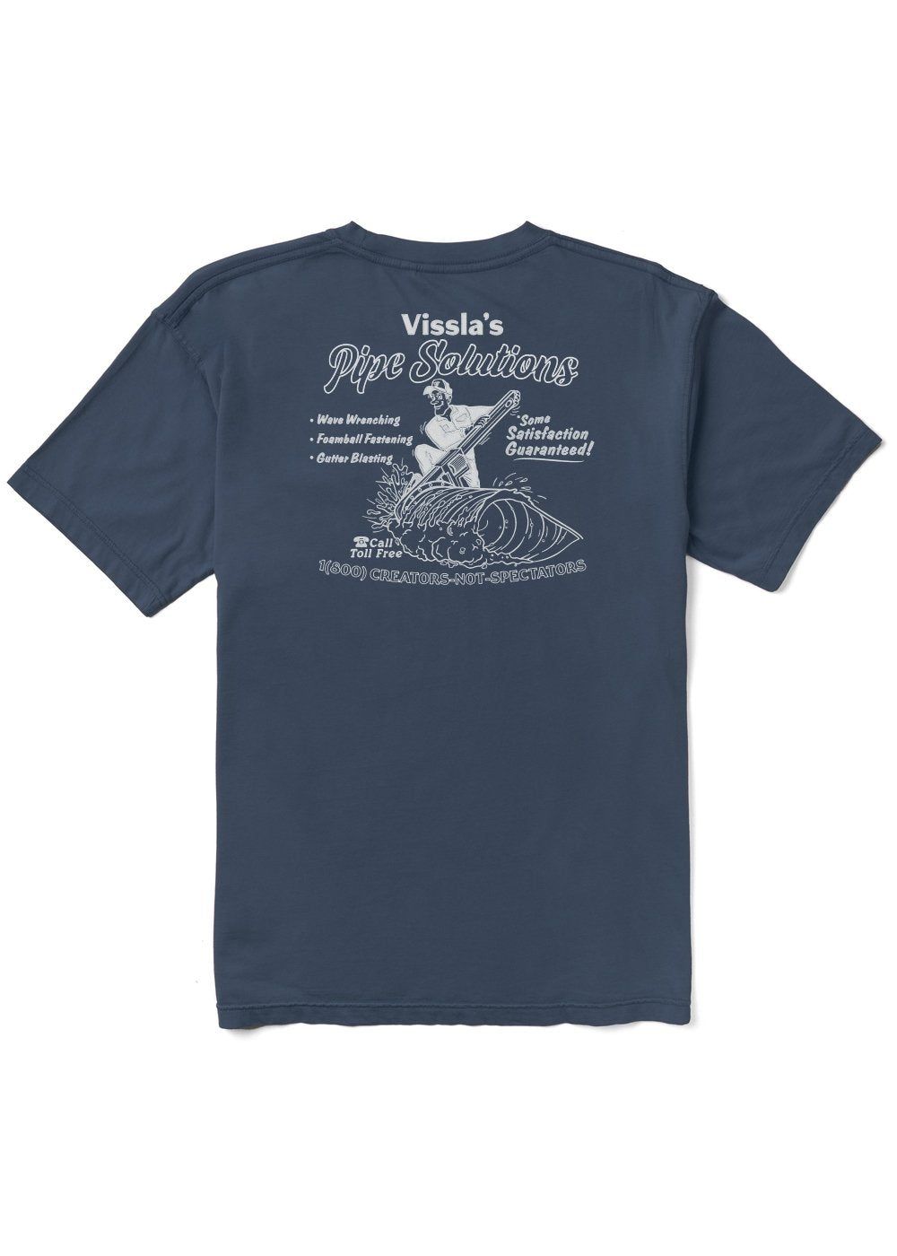 Pipe Solutions Premium Pkt Tee sold by VISSLA