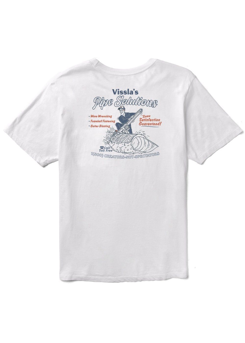 Pipe Solutions Premium Pkt Tee sold by VISSLA