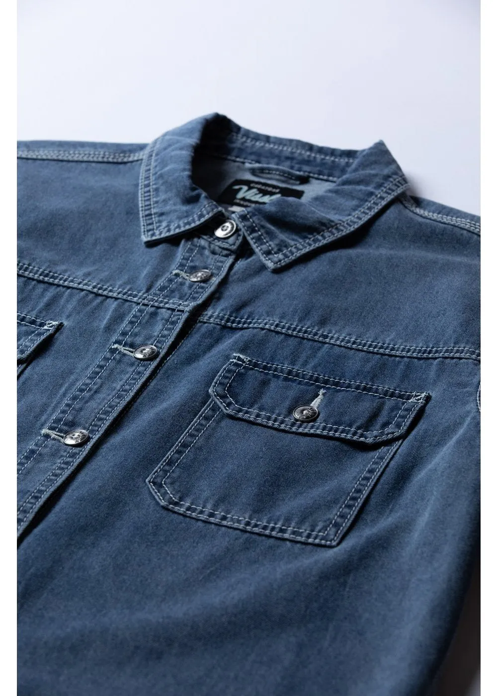 Creators Denim Long Sleeve Workshirt sold by VISSLA product image thumbnail 3