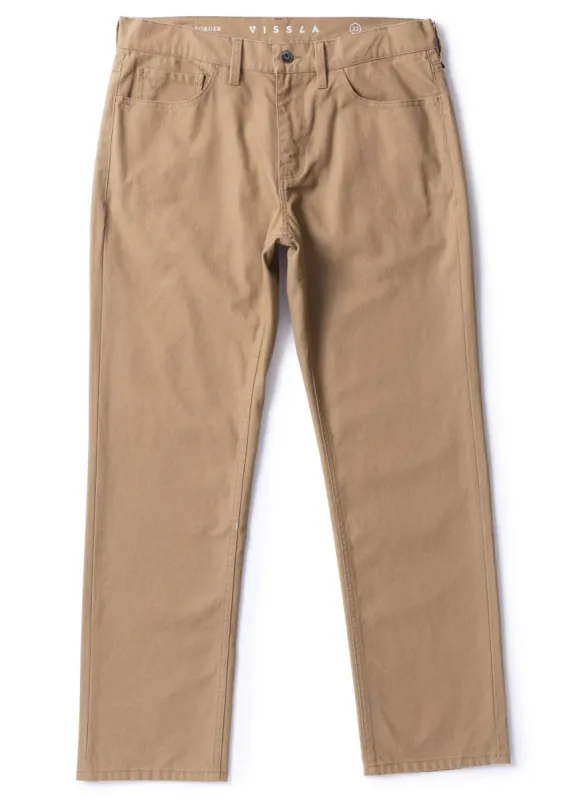 Border Canvas 5 Pocket Pant made by VISSLA