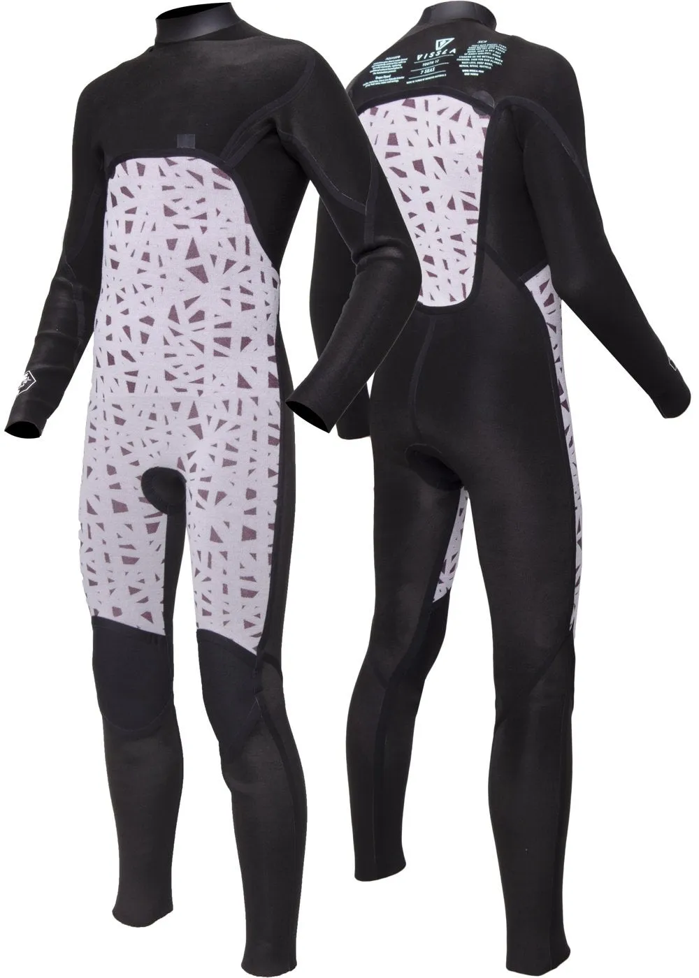 High Seas Boys Fire 3-2 Full Chest Zip Wetsuit sold by VISSLA product image thumbnail 4