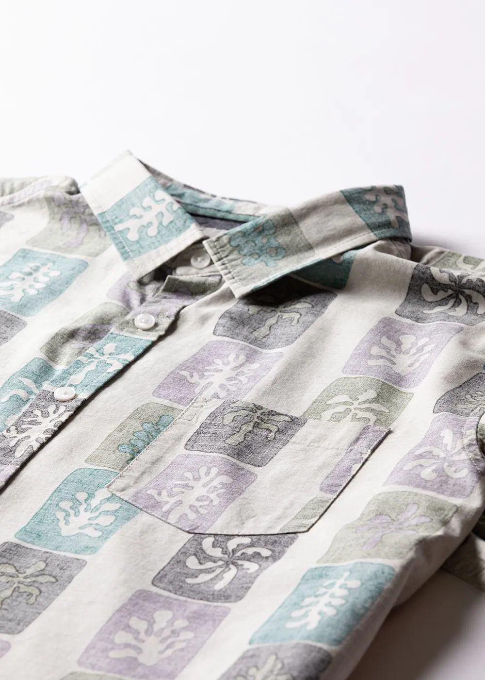 Tropic Tiles Eco Short Sleeve Shirt sold by VISSLA product image thumbnail 3