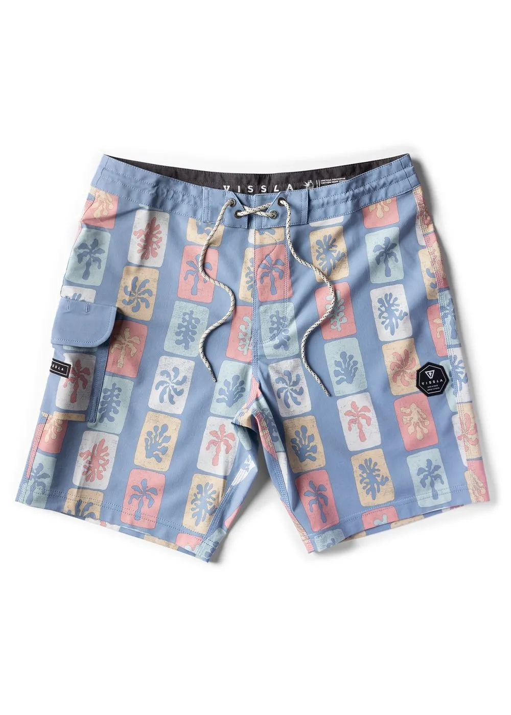 Tropic Tiles 18.5" Boardshort sold by VISSLA