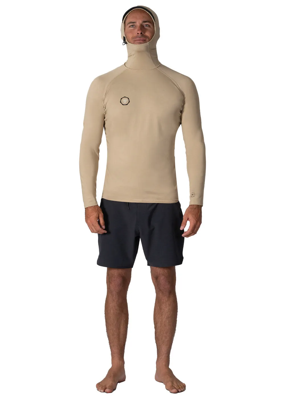 Warm Seas Eco Hooded LS Rash Guard sold by VISSLA