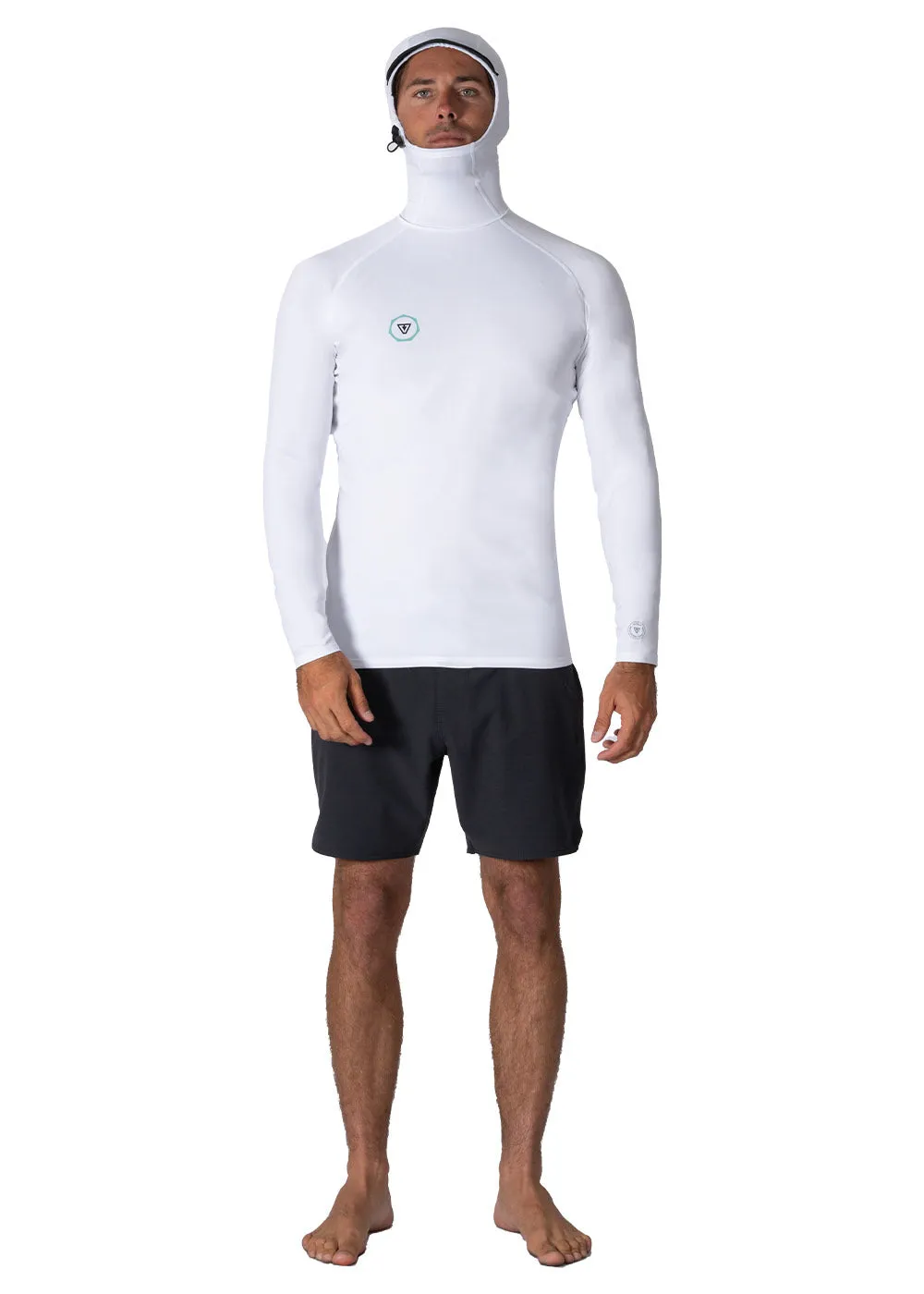 Warm Seas Eco Hooded LS Rash Guard sold by VISSLA