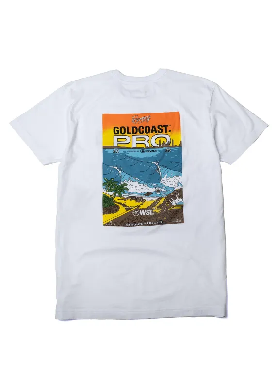 WSL Gold Coast Pro Poster Short Sleeve Tee sold by VISSLA