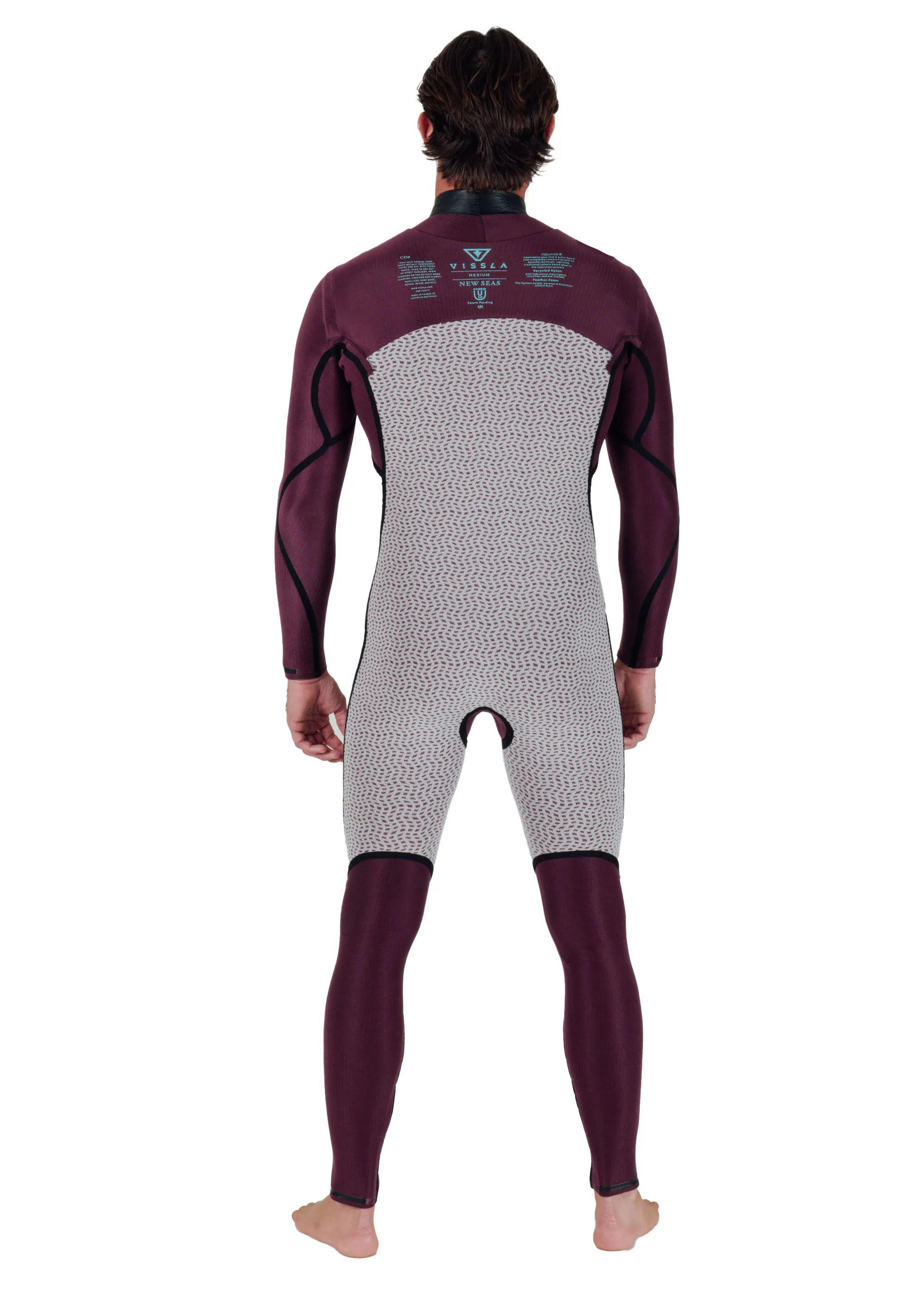 New Seas Boys 3-2 Full U-Zip Wetsuit sold by VISSLA product image thumbnail 5
