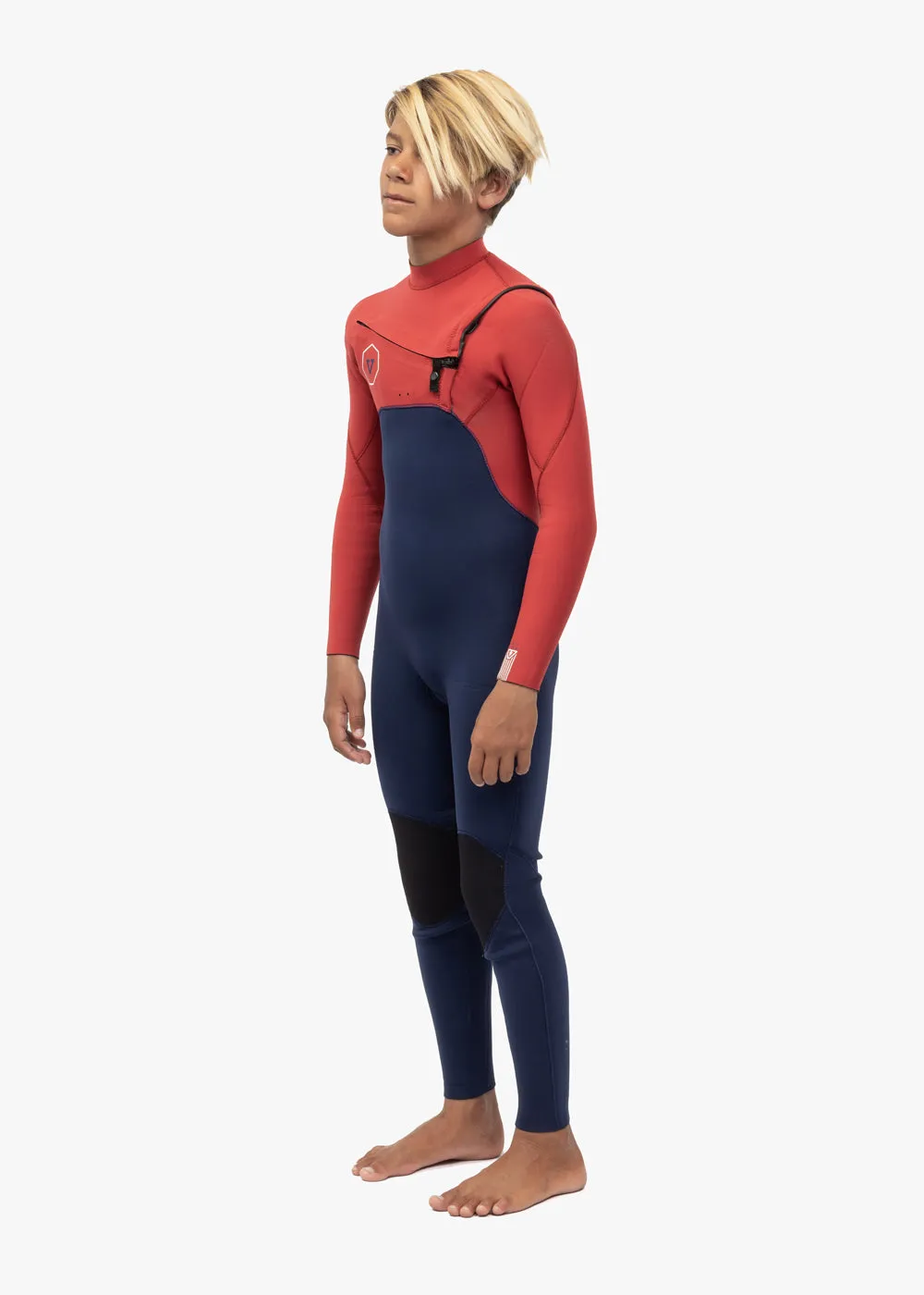7 Seas 3-2 Boys Chest Zip Full Wetsuit sold by VISSLA product image thumbnail 3