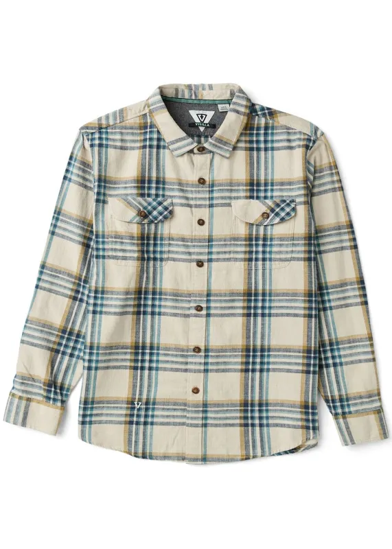 Central Coast Eco Boys Long Sleeve Flannel sold by VISSLA